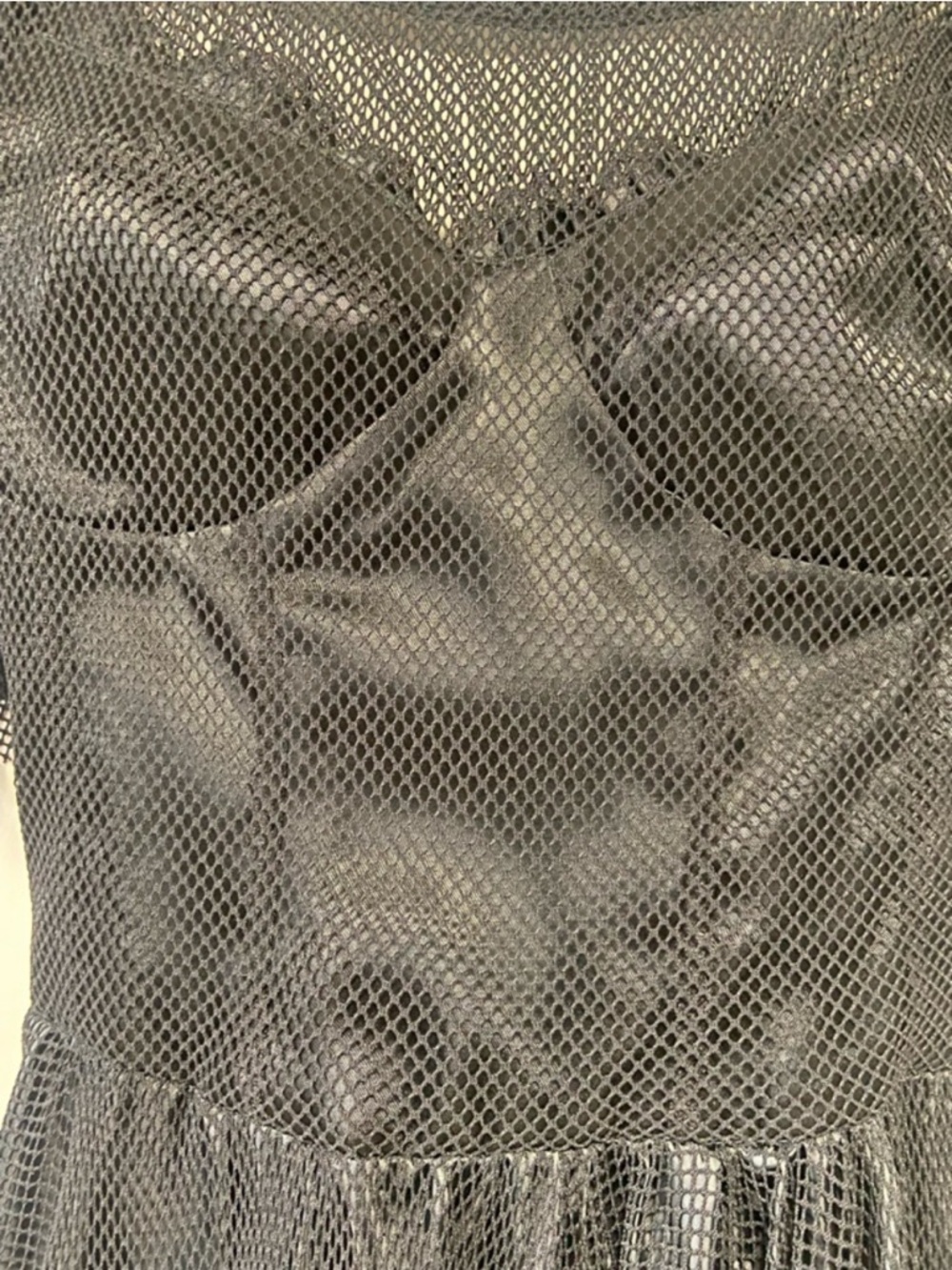 Hell Bunny Black Mesh Ruffle Midi Dress - Picture 6 of 13